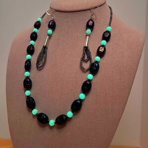 Handmade Scarab Set- GLOWS in the dark!